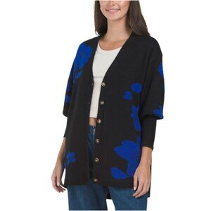SUGAR LIPS Kassey Floral Button Down Long Cardigan